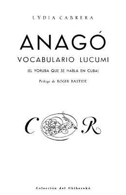 Anago - Lydia Cabrera - cover