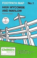 Chiltern Society Footpath Map No. 1 High Wycombe and Marlow: Thirteenth Edition - In Colour