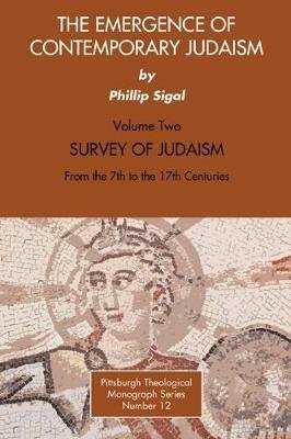 Emergence of Contemporary Judaism - Phillip Sigal - cover
