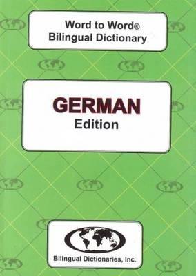 English-German & German-English Word-to-Word Dictionary - H. Bell - cover