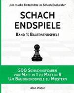 Schach Endspiele, Band 1: Bauernendspiele: 500 Schachaufgaben von Matt in 1 zu Matt in 8, Um Bauernendspiele zu Meistern