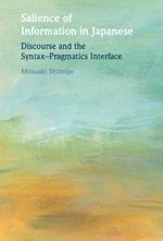 Salience of Information in Japanese: Discourse and the Syntax–Pragmatics Interface