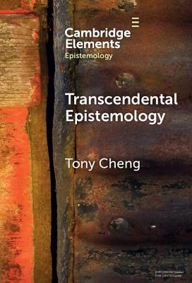 Transcendental Epistemology - Tony Cheng - cover