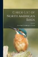 Libro in inglese Check-list of North American Birds [microform] 