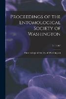 Libro in inglese Proceedings of the Entomological Society of Washington; v. 9 1907 