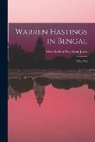 Libro in inglese Warren Hastings in Bengal: 1772-1774 
