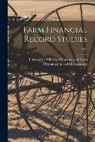 Farm Financial Record Studies; 1941 - cover