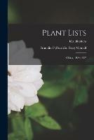 Plant Lists: China, 1924-1927; Identifications