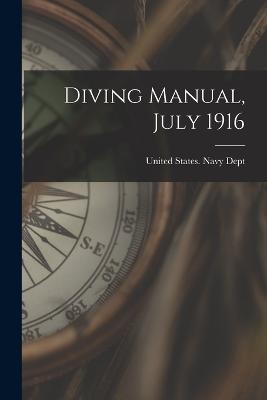 Diving Manual, July 1916 - cover
