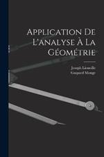 Application De L'analyse A La Geometrie