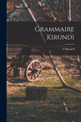 Grammaire Kirundi - F Ménard - cover