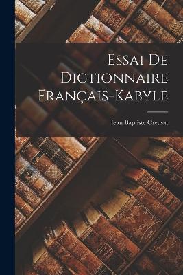Essai de dictionnaire français-kabyle - cover