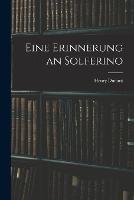 Eine Erinnerung an Solferino - Henry Dunant - cover