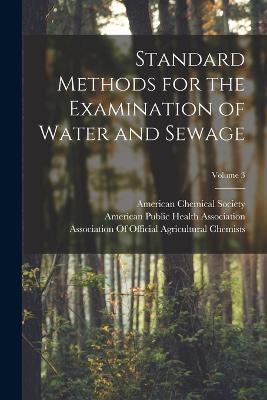 Standard Methods for the Examination of Water and Sewage; Volume 3 - cover