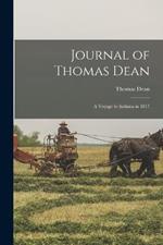 Journal of Thomas Dean: A Voyage to Indiana in 1817