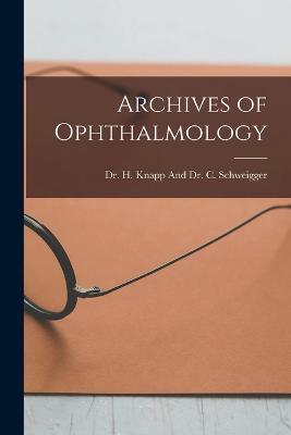 Archives of Ophthalmology - cover
