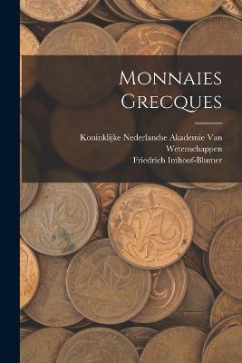 Monnaies Grecques - Friedrich Imhoof-Blumer - cover