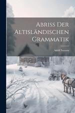 Abriss Der Altisländischen Grammatik