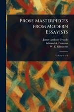 Prose Masterpieces From Modern Essayists