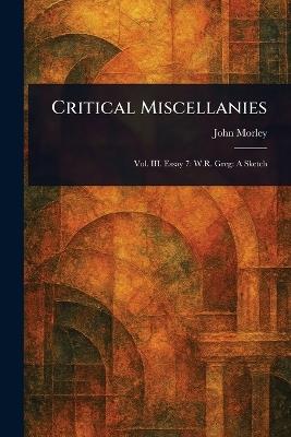 Critical Miscellanies - John Morley - cover