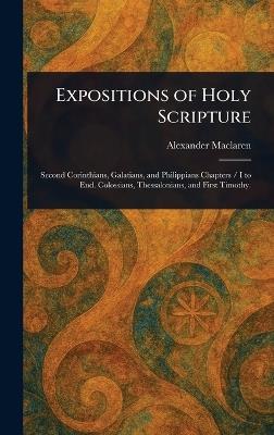 Expositions of Holy Scripture - Alexander MacLaren - cover
