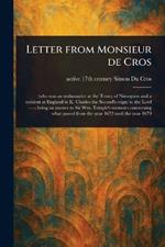 Letter From Monsieur De Cros