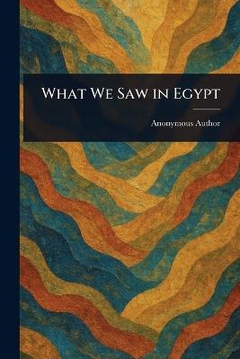 What We Saw in Egypt - Anonymous - cover