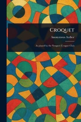 Croquet - Anonymous - cover