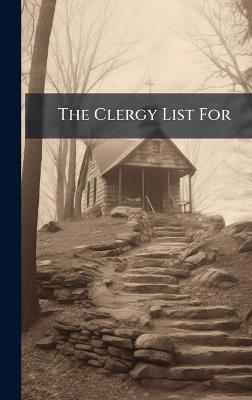 The Clergy List For - cover