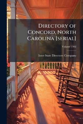 Directory of Concord, North Carolina [serial] - cover