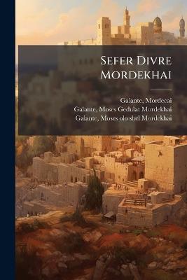 Sefer Divre Mordekhai - cover