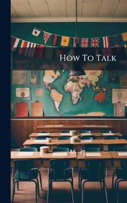 How To Talk - cover