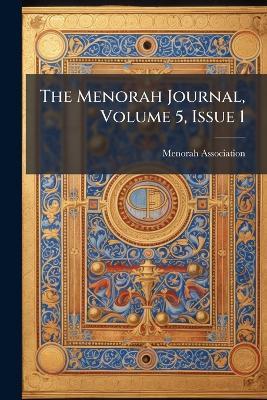 The Menorah Journal, Volume 5, Issue 1 - cover