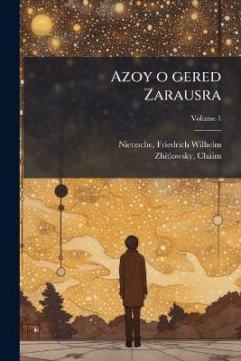 Azoy o gered Zarausra - Chaim Zhitlowsky - cover