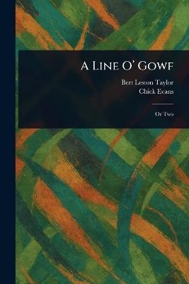 A Line O' Gowf - Bert Leston Taylor,Chick Evans - cover
