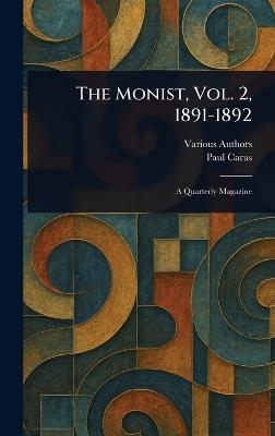 The Monist, Vol. 2, 1891-1892 - Various,Paul Carus - cover