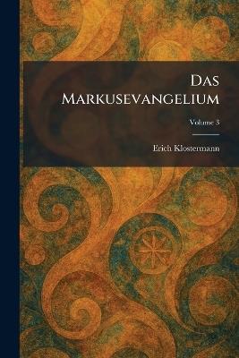 Das Markusevangelium - Erich Klostermann - cover