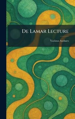 De Lamar Lecture - cover