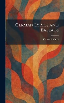 German Lyrics And Ballads - cover
