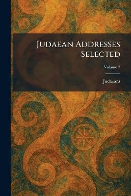 Judaean Addresses Selected - cover