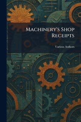 Machinery's Shop Receipts - cover