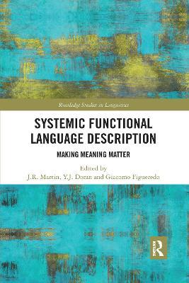 Systemic Functional Language Description: Making Meaning Matter - cover