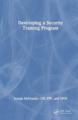Developing a Security Training Program - Joseph McDonald - cover