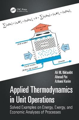 Applied Thermodynamics in Unit Operations: Solved Examples on Energy, Exergy, and Economic Analyses of Processes - Ali M. Nikbakht,Ahmad Piri,Azharul Karim - cover