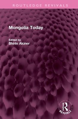 Mongolia Today - cover