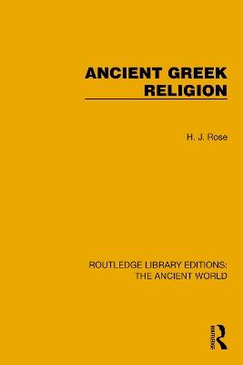 Ancient Greek Religion - H.J. Rose - cover
