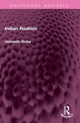 Indian Realism - Jadunath Sinha - cover