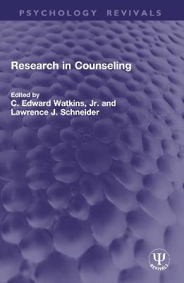 Research in Counseling - cover