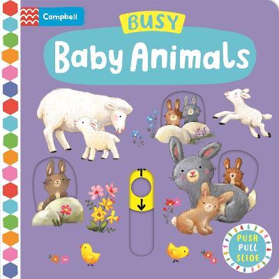 Busy Baby Animals: A Push, Pull, Slide Book - Ag Jatkowska - cover