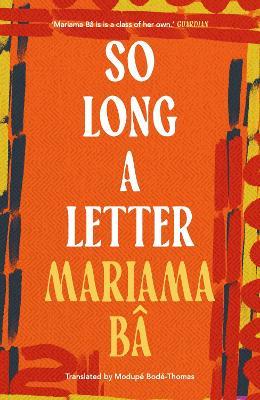 So Long a Letter - Mariama Bâ - cover